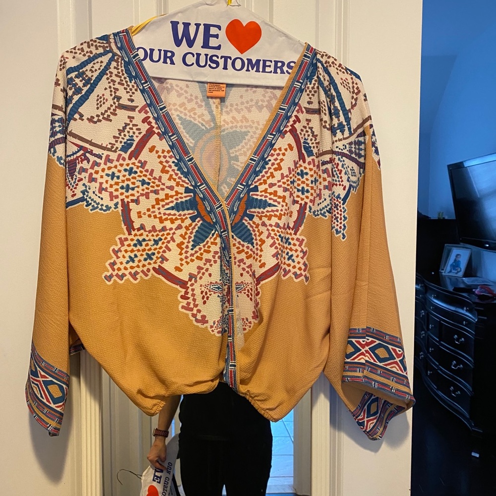 Boho silky blouse